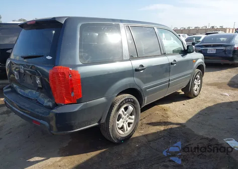 2006 Honda Pilot Lx из США, поврежденный, VIN 5FNYF28116B032198